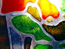 роспись стекла | painting on glass, fragment