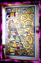 роспись по стеклу | Expectation, 1905-09, fragment, G.Klimt, painting on mirror, 80х120 cm.